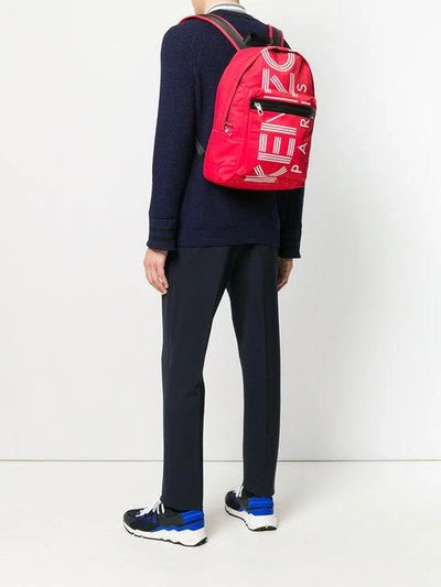 Shop Kenzo Sport Large Backpack - Red