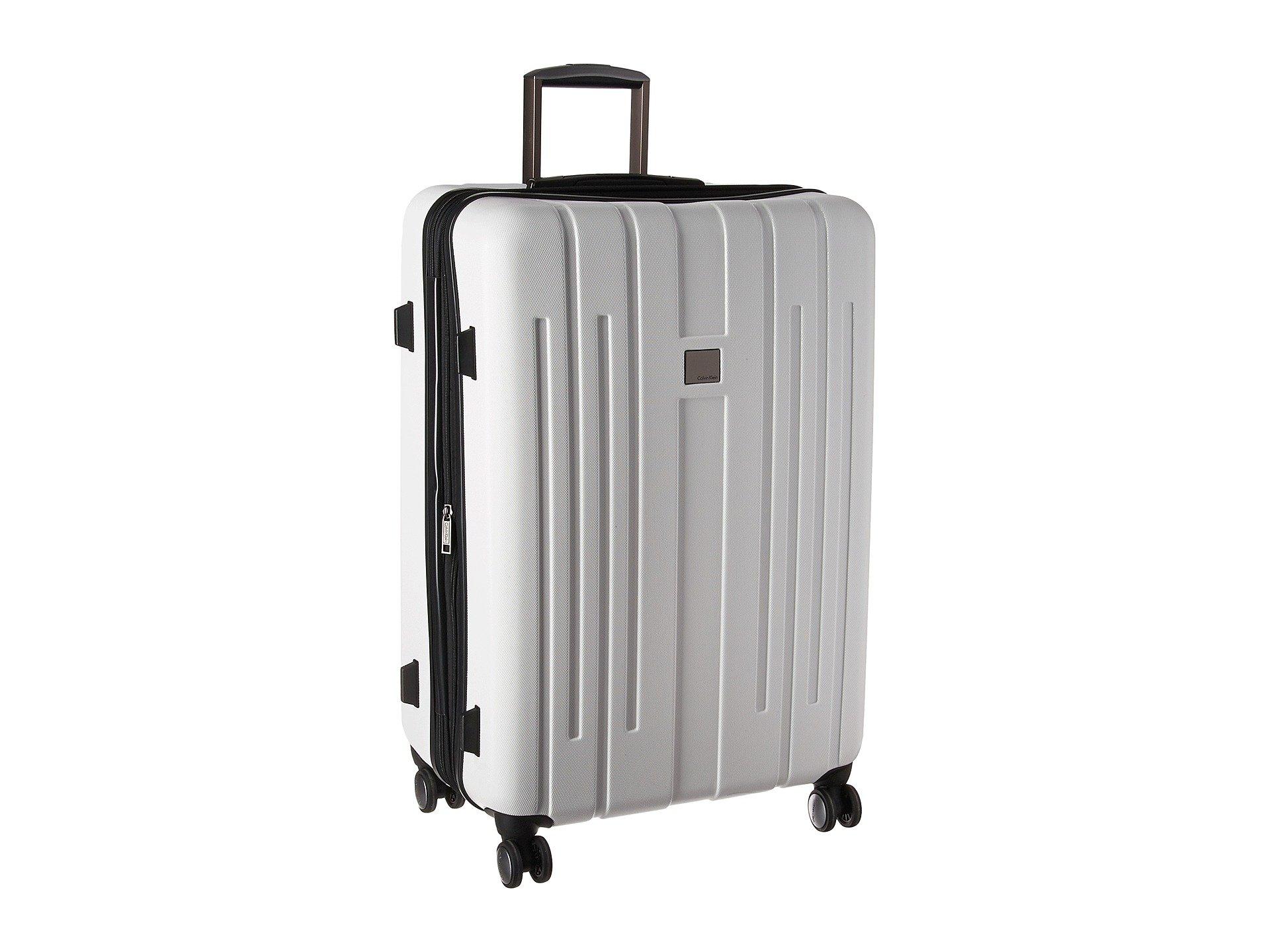 calvin klein suitcase white