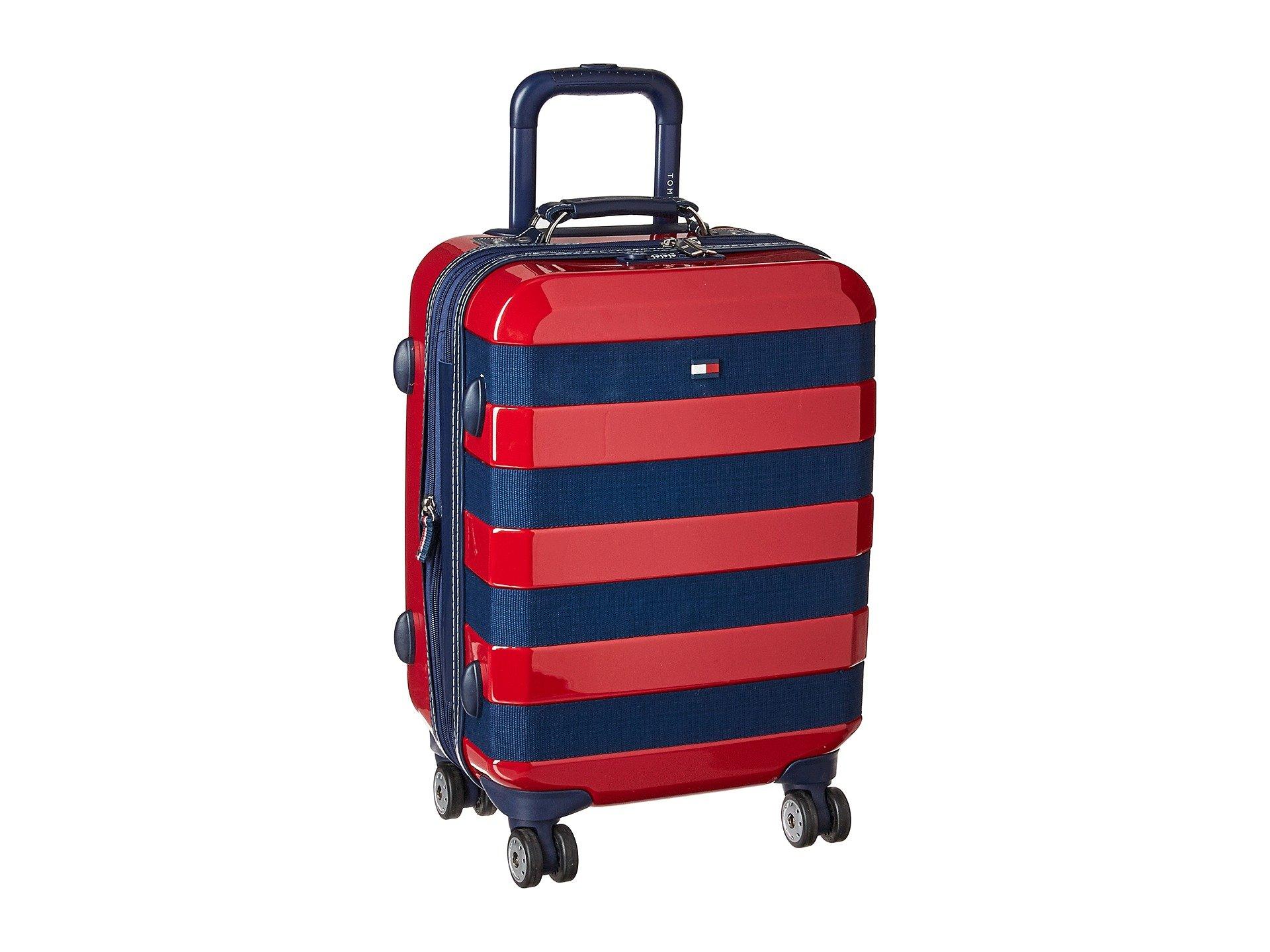 tommy hilfiger rugby stripe luggage
