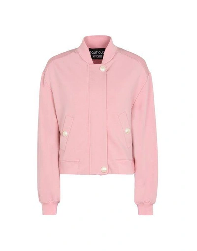 Shop Boutique Moschino Sweatshirts In Pink