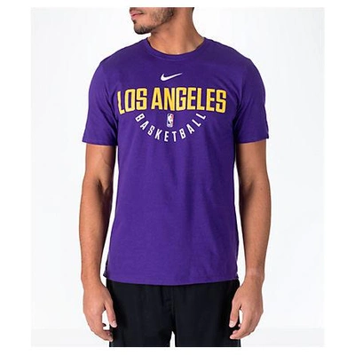 Nike Men's Los Angeles Lakers Nba Dry Practice T-shirt, Purple | ModeSens