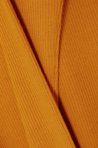 Shop Theory Miriz Ribbed Merino Wool Sweater In Orange