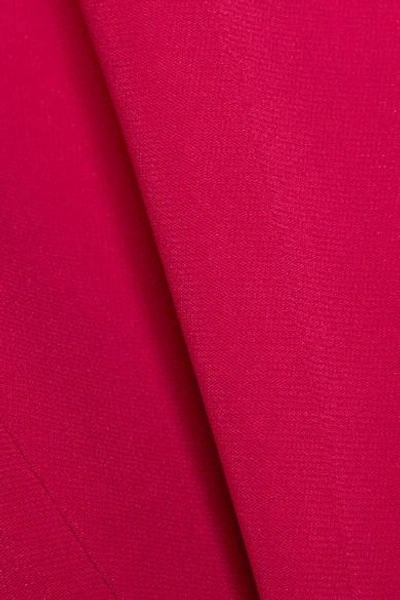 Shop Givenchy Cropped Cady Straight-leg Pants In Fuchsia