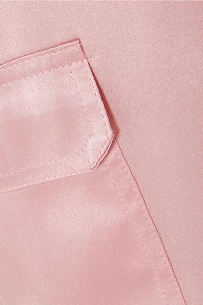 Shop Marques' Almeida Silk-satin Pants In Baby Pink