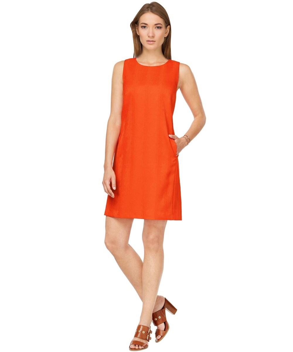 tommy hilfiger orange dress