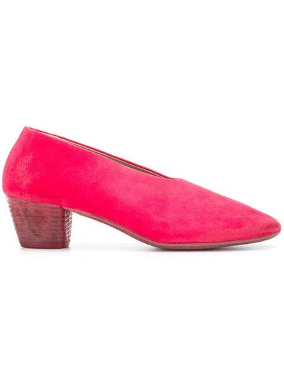 Shop Marsèll Chunky Heel Pumps In Red