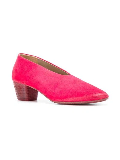 Shop Marsèll Chunky Heel Pumps In Red