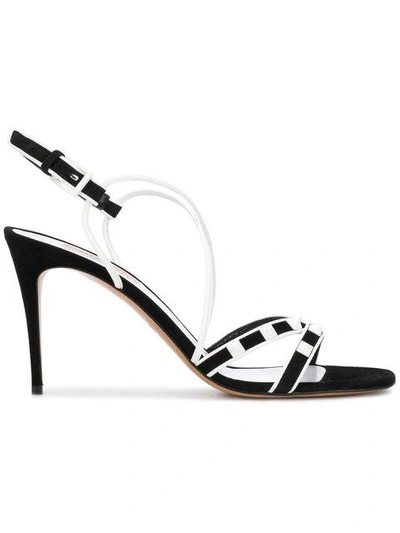 Shop Valentino Vltn  Garavani Free Rockstud Sandals In Black