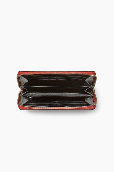 Shop Rebecca Minkoff Midnighter Zip Around Wallet In Carnation Red
