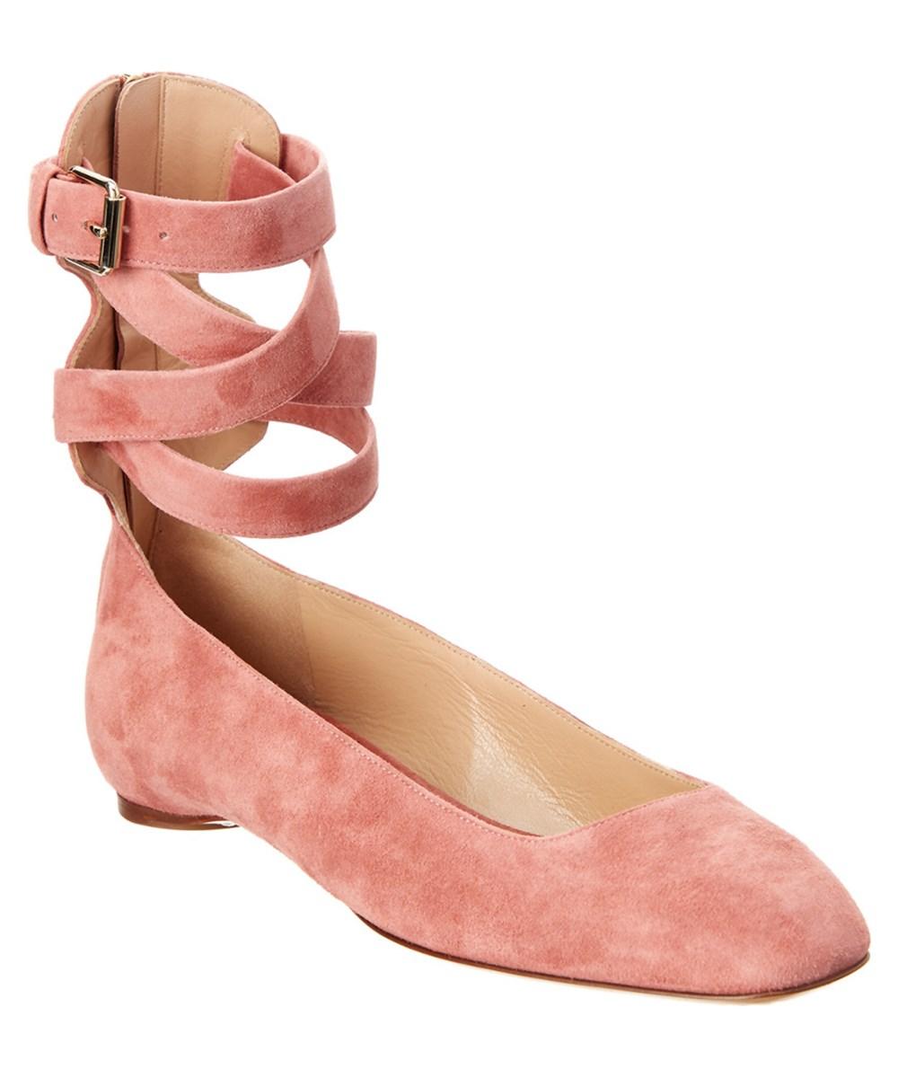 valentino suede flats