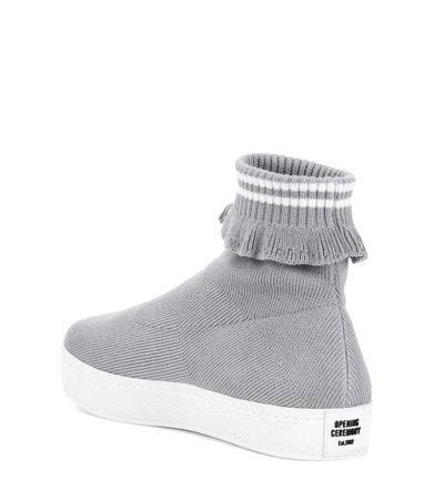 Shop Opening Ceremony Bobby Slip-on Sneakers In Grey