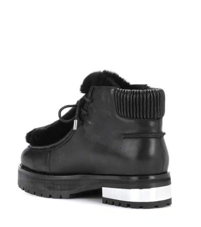 Shop Opening Ceremony Duke Leather Ankle Boots In Black