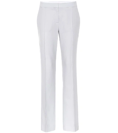 Shop Stella Mccartney Wool Tailored Trousers In Grey