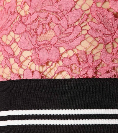 Shop Valentino Lace Sweater In Pink