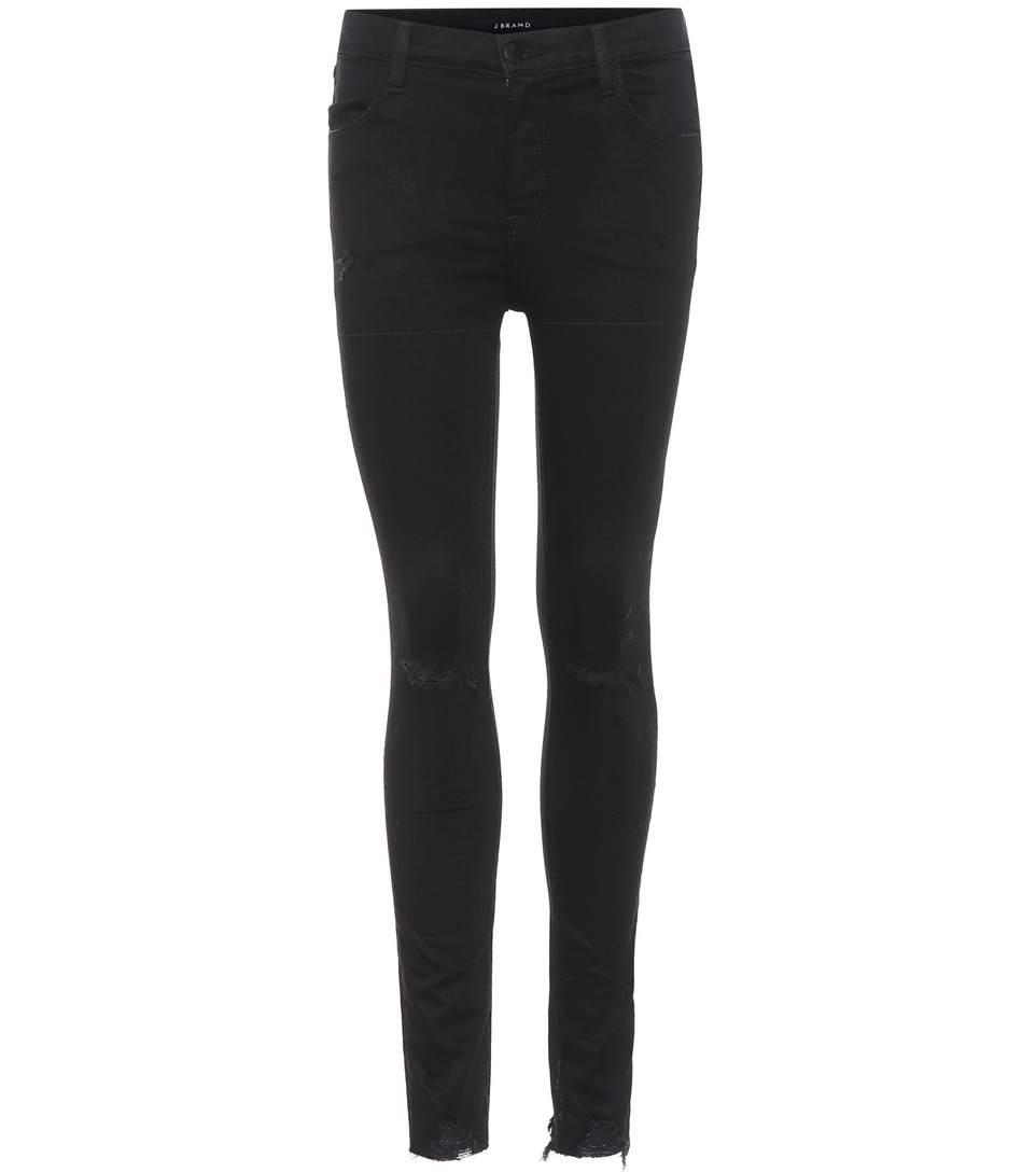 J Brand Maria High-waisted Skinny Jeans In Black | ModeSens