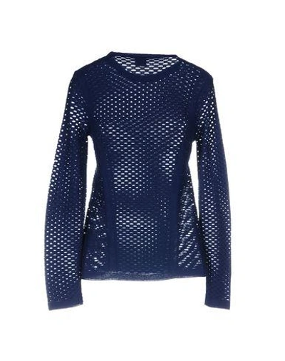 Shop M Missoni Sweater In Dark Blue