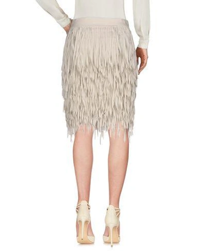 Shop Brunello Cucinelli Knee Length Skirt In Light Grey