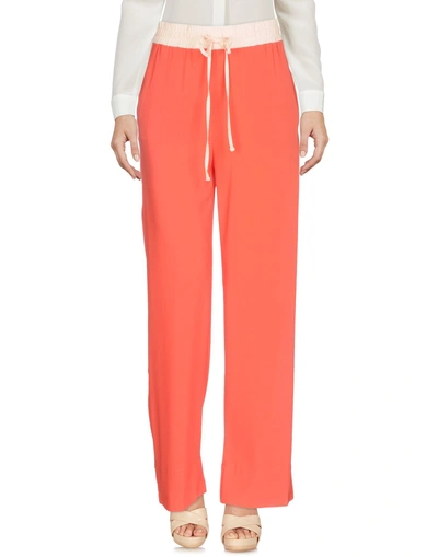Shop Jucca Casual Pants In Coral