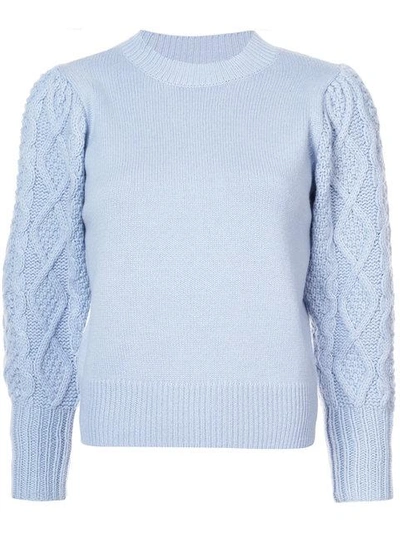 Shop Co Cable-knit Sleeve Sweater