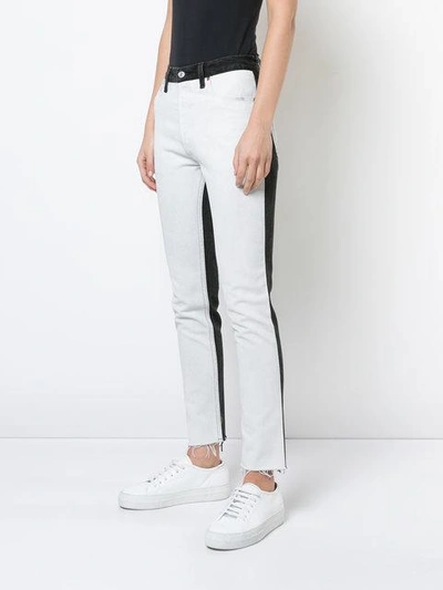 Shop Re/done Skinny Cropped Jeans - White