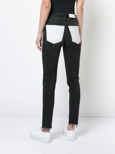 Shop Re/done Skinny Cropped Jeans - White