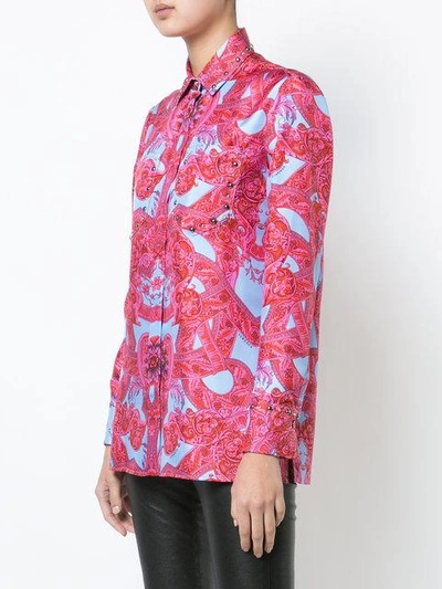Shop Versace Baroque Print Shirt - Multicolour