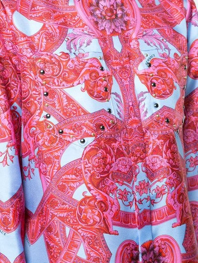 Shop Versace Baroque Print Shirt - Multicolour