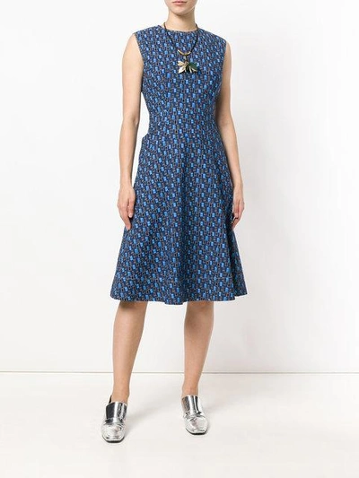 Shop Marni Print Flared Dress