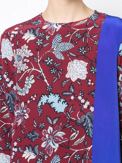 Shop Diane Von Furstenberg Canton Floral Blouse In Multicolour