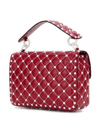 Shop Valentino Vltn  Garavani Rockstud Spike Crossbody Bag In Red