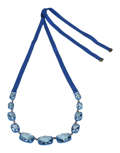 Shop Atelier Swarovski Necklace In Azure