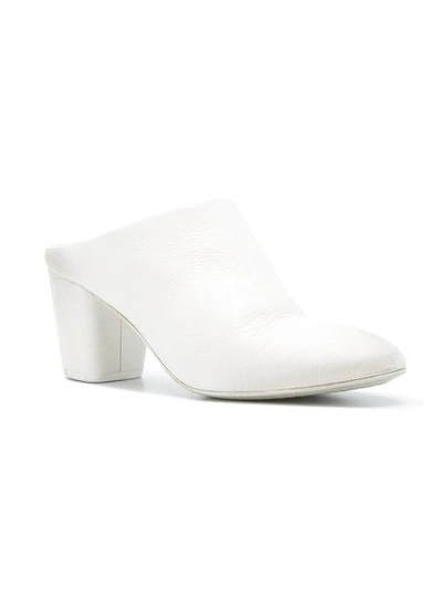 Shop Marsèll Coltello Mules - White