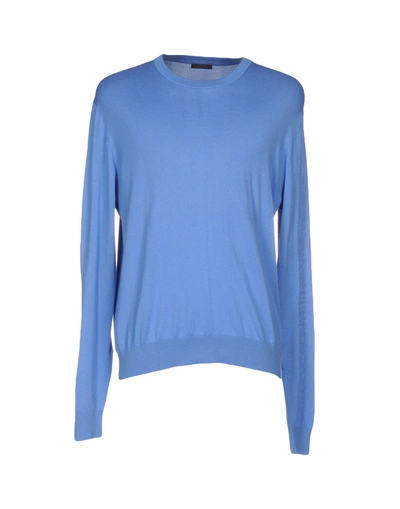 Shop Ballantyne Sweaters In Pastel Blue