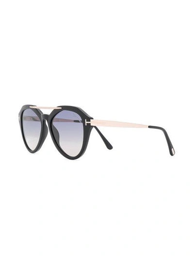 Shop Tom Ford Eyewear 'ft0576s' Sonnenbrille - Schwarz