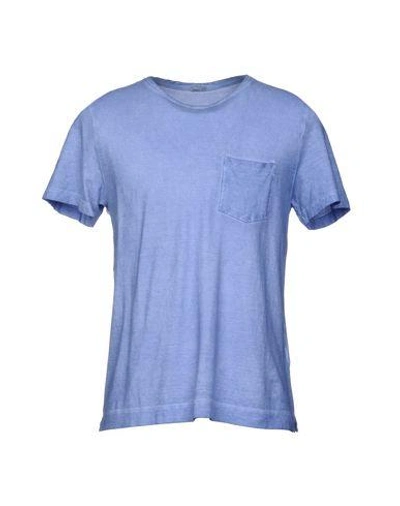 Shop Massimo Alba T-shirts In Slate Blue