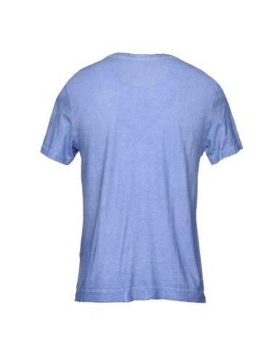 Shop Massimo Alba T-shirts In Slate Blue