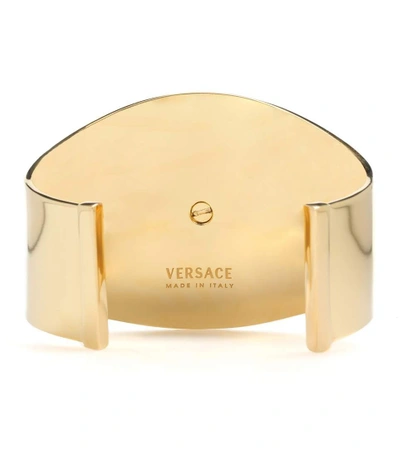 Shop Versace Medusa Cuff In Gold