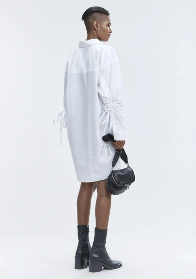 Shop Alexander Wang Long Sleeve Shirtdress In White