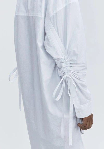 Shop Alexander Wang Long Sleeve Shirtdress In White