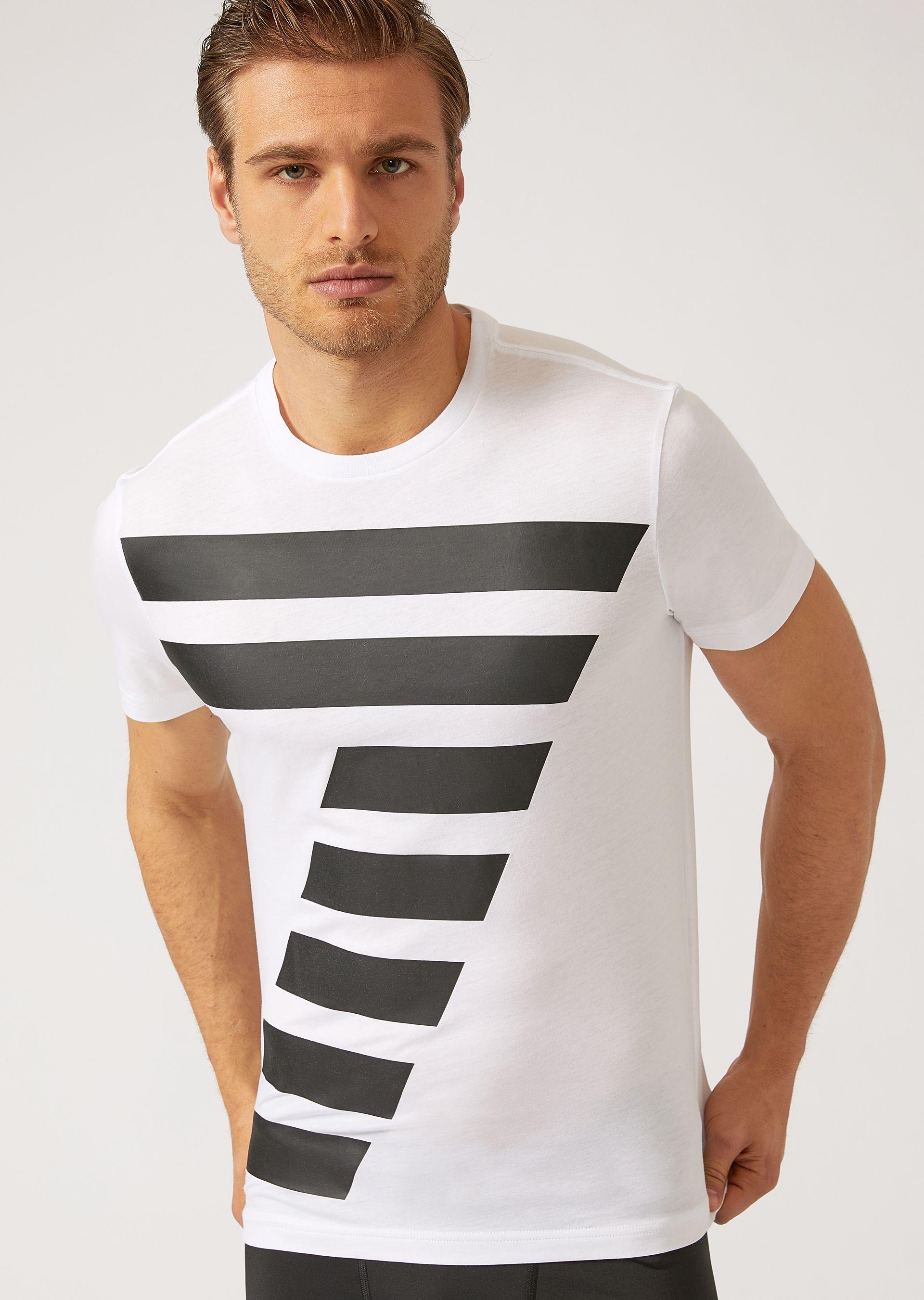 Emporio Armani T-shirts - Item 12131030 In Black ; White | ModeSens