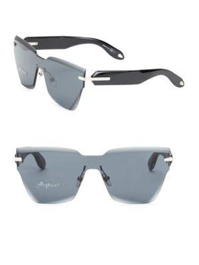 Shop Givenchy Tinted Square Aviator Sunglasses In Grey