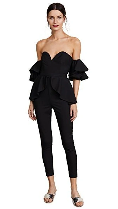 Shop Fame And Partners The Perry Jumpsuit In Black
