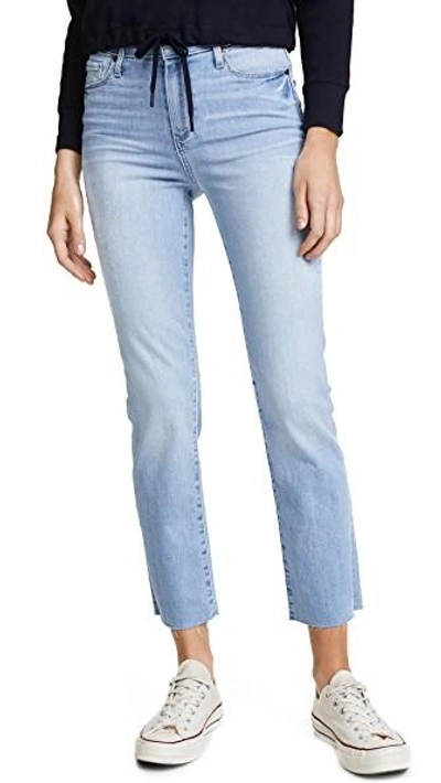 Shop Paige Hoxton Straight Leg Jeans In Lumina
