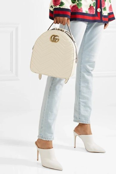 Shop Gucci Gg Marmont Quilted Leather Backpack