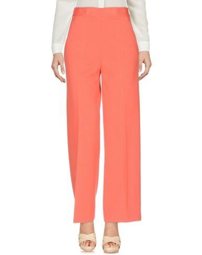 Shop M Missoni Casual Pants In Coral