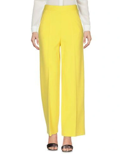 Shop M Missoni Casual Pants In Yellow