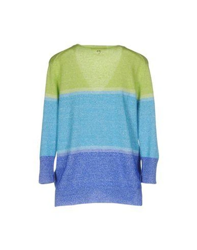 Shop Cruciani Sweater In Turquoise