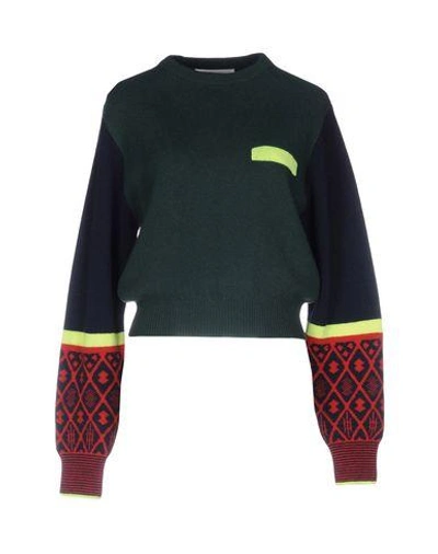 Shop Toga Sweaters In Dark Green