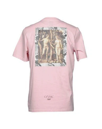 Shop Oamc T-shirts In Pink