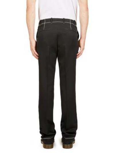 Shop Givenchy Wool Dress Pants In Black